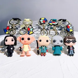 LC173 Porte-clés Harry Magic série télévisée américaine Hermione Lord Voldemort James Dumbledore Ginny Porte-clés 3D en PVC Cadeau