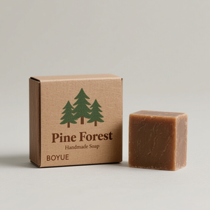 냉간 가공 비누 브랜드 디스플레이용 로고 프린트가있는 에코 접이식 비누 포장 상자 - Product Image 4