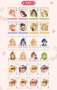 40 Scatole All'ingrosso <span class=keywords><strong>Anime</strong></span> Yuewen Fox Spirit Matchmaker <span class=keywords><strong>Love</strong></span> in Eyes Series Badge, Carte Fotografiche in Carta Blind Box da Collezione - Product Image 6