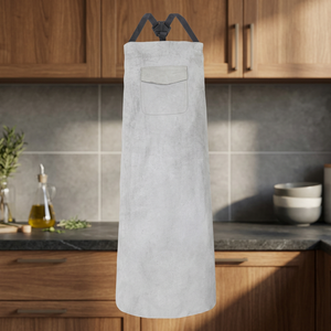 Lightweight Non Woven Bib <b>Apron</b> Simple Style Adjustable <b>Waist</b> for Daily Cooking Use With 1 Pocket Gray - Product Image 1