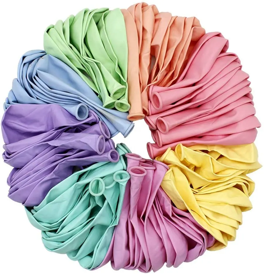 Набор радужных гелиевых шаров (100 шт. в упаковке) из латекса, 12 дюймов, разноцветные шары для украшения свадебной вечеринки