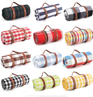 Tapis de pique-nique portable en acrylique et mousse avec logo personnalisé, écologique, imperméable, pliable, avec dos en TPU, pour le camping et les voyages en plein air