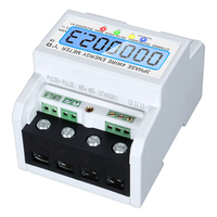 Compteur d'énergie électronique triphasé 4P personnalisé avec communication, précision classe 1.0, courant max. 100A, affichage LCD