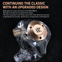 Casque de jeu mobile KZ EDX PRO X, écouteurs intra-auriculaires filaires, son profond amélioré, ajustement confortable, casque pour ordinateur