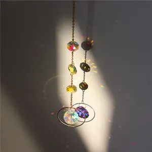 Dropshipping Metal Sun Catcher Rainbow Maker Window Chime Suncatchers Decoration Cristal