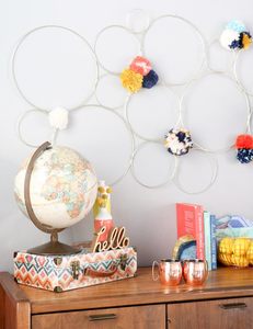 Di alta qualità fai da te Craft Dream Catcher di grandi dimensioni in metallo macramè cerchi floreali per matrimonio ghirlanda decorazione a cerchio da parete artigianato - Product Image 5
