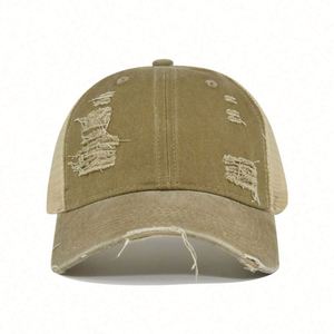 Casquette de baseball trucker personnalisée OEM avec broderie 3D, effet délavé et maille, style Dad Hat - Product Image 4