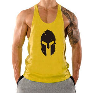 Fabricante personalizado sublimación camiseta Fitness culturismo chaleco nuevos hombres deportes <span class=keywords><strong>tirantes</strong></span> sin mangas suelto Cinturón fino chaleco - Product Image 4