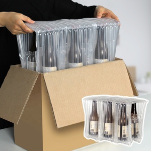 Protecteur de bouteille de vin gonflable Six Pack Sac de colonne protecteur en verre avec coussin d'air - Product Image 1