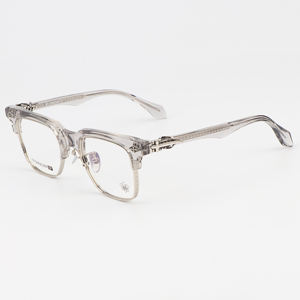 Lunettes de lecture anti-lumière bleue à monture carrée semi-cerclée unisexe style punk en marbre blanc avec imprimé marbre - Product Image 4