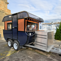 Remorques de bar mobiles, kiosque à chocolat, mini-caravane, congélateur, remorque de restauration rapide pour hot-dogs, camion de restauration rapide pour bubble tea et café