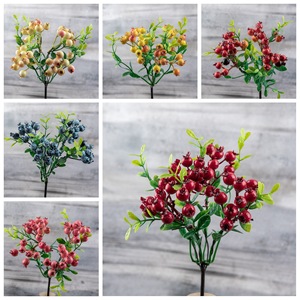 กิ่งผลไม้ประดิษฐ์ CallaFloral สำหรับตกแต่งภายในบ้าน สีขาว ชมพู แดง ส้ม เหลือง บลูเบอร์รี่ กิ่งเดี่ยว รุ่น MW74411 - Product Image 3