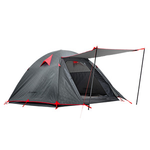 North Mountain Wolf Camping Tent 2-4 Person Double Layer Waterproof Rainproof Outdoor Tent Lightweight Portable With Awning - Product Image 1