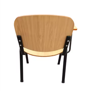 Silla de Escritorio Escolar de Madera Clara de una Pieza con Tablero de Escritura, Ideal para Aulas y Centros de Capacitación - Product Image 3
