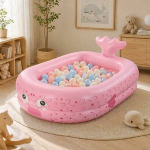 Piscine gonflable pour enfants en forme de baleine de dessin animé, <span class=keywords><strong>baignoire</strong></span> pour <span class=keywords><strong>bébé</strong></span> en PVC, piscine pour jeux aquatiques d'été en plein air pour tout-petits - Product Image 2