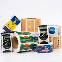 Étiquettes adhésives en rouleau personnalisées imperméables pour emballages alimentaires, scellage de sacs, bouteilles en verre et pots en plastique, autocollants avec logo – Vente en gros