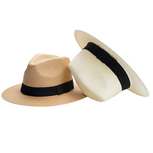Sombrero Panamá de paja de papel Unisex Hombres de ala ancha Verano Sol Playa Sombrero Fedora - Product Image 3