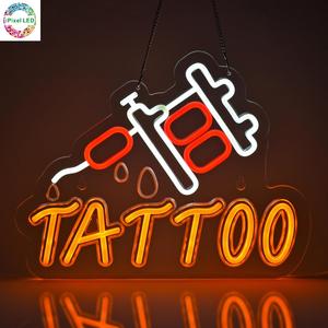 IPixel livraison directe tatouage populaire personnalisé veilleuse personnalisable néon Logo <span class=keywords><strong>pour</strong></span> boutique <span class=keywords><strong>bar</strong></span> club décor étanche lumière LED néon - Product Image 4