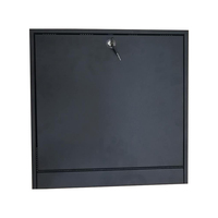 Boîte de sécurité pour DVR/NVR en acier de 16 jauges, robuste, 18'' x 18'' x 5'', avec ventilateur, montage mural, boîte de sécurité pour CCTV NVR, stockage