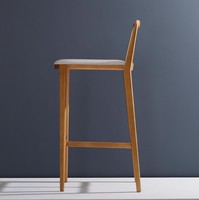 Chaises de Bar chaise de bar en bois de frêne massif chinois tabouret haut dossier en rotin chaise d'île pour chambre