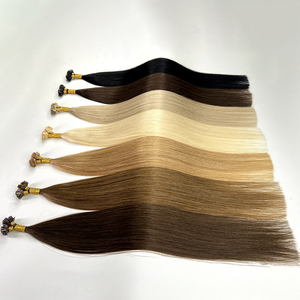 Estensioni per Capelli 100% Cheratina Italiana Colorate, Vendita all'Ingrosso, Estensioni per Capelli Umani Italiani e Russi con Punta Piatta U/I/K - Product Image 1