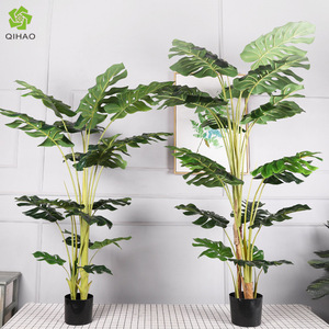 <b>Artificial</b> Monstera Deliciosa <b>Plant</b> <b>Large</b> Indoor Decor Greenery Silk Flower High Simulation Home Decoration Wedding Props - Product Image 5