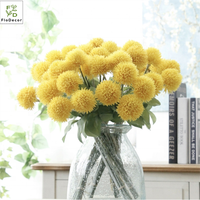 Nouveau Design Artificielle Décorative 6PCS/Bouquet Chardon Fleur Boule Ping Pang Chrysanthème Arrangement Floral