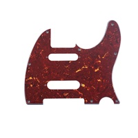 Panneau avant de guitare électrique Red Turtle 8 trous, pickguard simple en plastique TL avec vis, accessoire d'instrument de musique