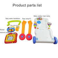 Offre Spéciale Trotteur Musical Pousseur Bébé 3-en-1 Multifonctionnel Anti-Renversement, Durable à Prix Bas, Jouets pour Bébé