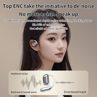 Headphone Q16 Pro Laris Manis dari Pabrik, Headphone BT5.4 Open-ear, Headphone BT Open-ear dengan Layar Sentuh, Earbud Ows Tws, Penerjemah AI