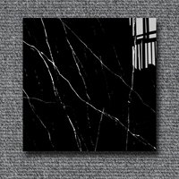 Tuile foncée à haute brillance, dégagement d'usine, plancher de villa, hall d'hôtel, modèle adapté aux besoins du client d'hôtel, 60X60,80X80