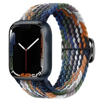 Correa de Reloj Elástica de 41 mm y 45 mm, Correa Deportiva Ajustable de Nailon Trenzado para Apple Watch 9 8 7 Ultra 49 mm