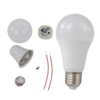Ampoules LED personnalisables E27/B22 5W-24W en PC+PBT, 85-265V AC, certifiées CE RoHS, vente en gros, éclairage domestique Chine
