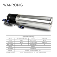 Spindle Pengganti Alat Otomatis BT30 3.7KW 24000 rpm, cocok untuk operasi pemesinan presisi tinggi, penggilingan, dan penghilangan serpihan.