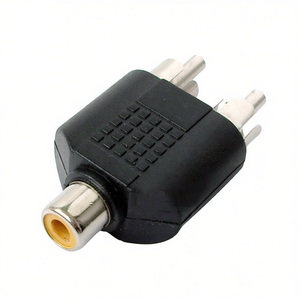 อะแดปเตอร์เสียงอาร์ซีเอชายกับหญิง ตัวแปลง 2 ต่อ 1 สำหรับการเชื่อมต่อวิดีโอเสียง - Product Image 2