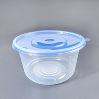 Contenants alimentaires jetables en plastique PP pour micro-ondes, hermétiques, avec couvercles transparents, pour sushis, jus, chewing-gum