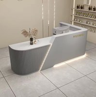 Meubles de réception modernes pour aménagement commercial, comptoir sur mesure pour boutique de détail, personnalisation