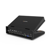 AVMATRIX PVS0403U Commutateur mélangeur vidéo HD multi-caméras pour diffusion en direct SDI avec moniteur LCD Full HD 10 pouces et 2 entrées HDMI 2x3G-SDI Noir