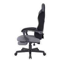 Chaise de jeu en tissu confortable avec éclairage CH09-6 RVB Chaise d'ordinateur ergonomique inclinable