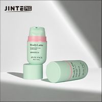 Flacon cosmétique en plastique écologique de 50 ml, flacon pompe sans air en PP, flacon pompe mono sans air, sans ressort, emballage