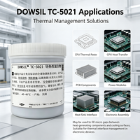 Pâte thermique silicone haute performance TC-5021, bonne isolation, sans solvant, pour le remplissage des espaces de dissipateurs thermiques électroniques