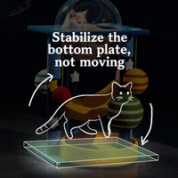 Structure d'escalade pour chat avec griffoir intégré en panneau de sisal, capsule spatiale ciel étoilé, lit pour chat toutes saisons pour la maison