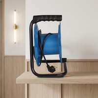 HAOYONG Soket Ekstensi Kabel Retractable Eropa dengan 4 Outlet 16A SDK Jaringan untuk Penggunaan Rumah Tangga/Serbaguna