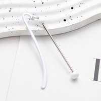 Porte-clés en alliage métallique fait main avec perles, marque-page DIY, charmant et personnalisable pour cadeaux, fournitures scolaires, de bureau et bijoux