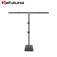 Système de support en forme de T 200x100cm, kit de support pour bijoux, kit de fond de photographie, cadre de fond pour accessoires de studio