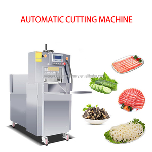 Boeuf Mouton Rouleau Trancheuse Commercial Viande Cutter Entièrement Automatique CNC Graisse Vache Cul Masquer Colle Viande Congelée Shaper Viande Bacon Jambon Trancheuse - Product Image 3