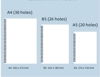 B5 Transparenter PP Spiralnotizbuch-Umschlag mit Fotokartenhüllen und Bindemittel-Kartenprotektoren Laminierung Druck