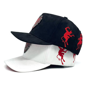 Phong Cách Mới Tùy Chỉnh Thiết Kế Rhinestone Logo Thể Thao Mũ 5 Bảng Điều Chỉnh Thêu Ngoài Trời Cong Mũ Bóng Chày Với Suede Brim - Product Image 3