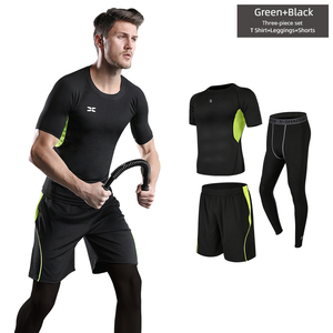 Conjunto Deportivo de 3 Piezas para Hombre, de Secado Rápido, Ropa de Gimnasio, Traje para Correr, Transpirable, Venta al Por Mayor - Product Image 5