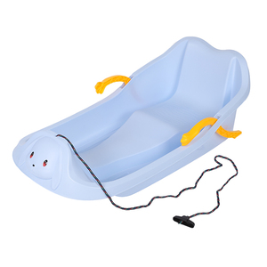 HDPE écologique Durable rose bleu toboggan pour enfants Traction corde poignée pliable en plastique hiver utilisation neige Tube traîneau - Product Image 3